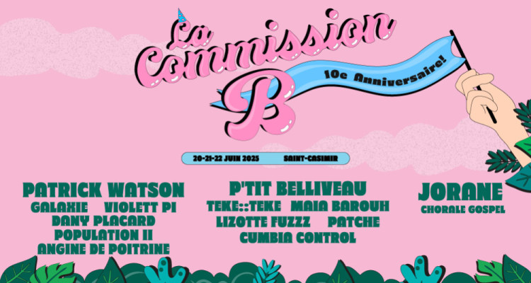 La Commission B annonce une dizaine d’artistes dans sa programmation 2025