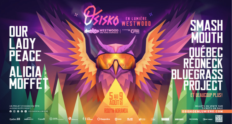 Osisko en lumière Westwood accueillera Our Lady Peace, Alicia Moffet, Smash Mouth et plus en 2025