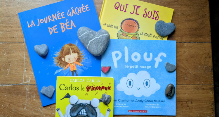 Quatre livres magiques sur les émotions et les ressentis des petits
