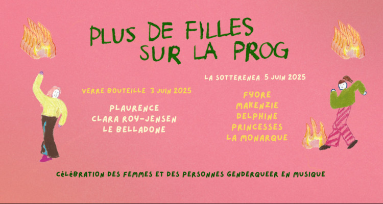 Le festival Plus de filles sur la prog dévoile la programmation de sa première édition