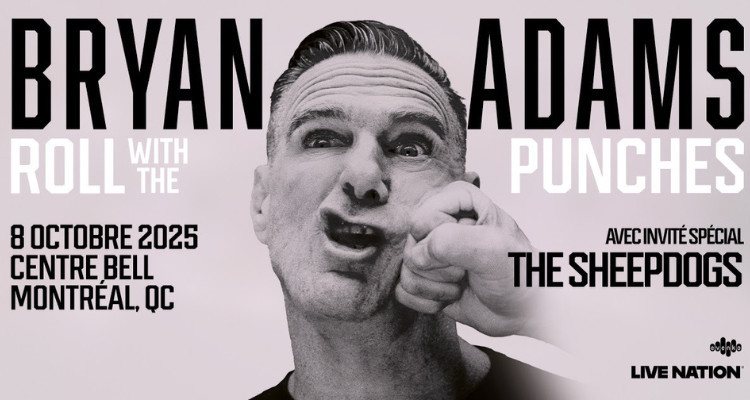 Bryan Adams en concert à Montréal et Québec en octobre 2025