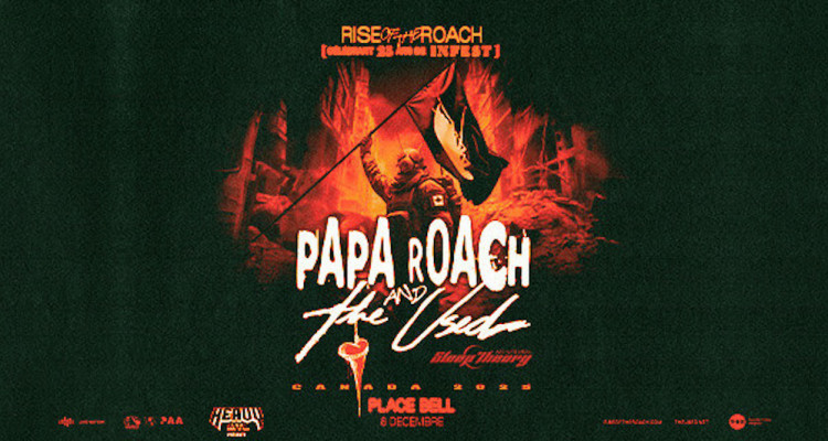 Papa Roach de passage à Laval en décembre 2025