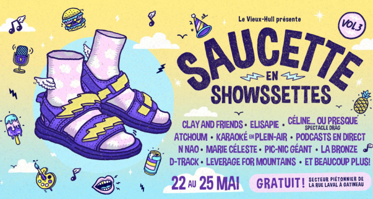 Saucette en Showssettes 2025 | 4 jours gratuits avec Clay and Friends, Elisapie, Marie Céleste et plus
