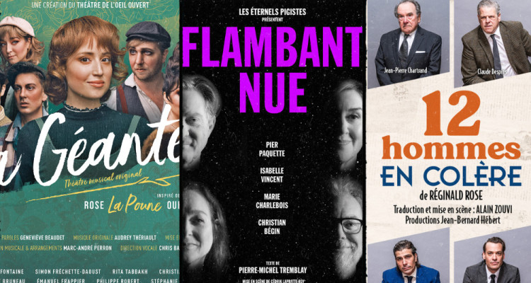 Trois spectacles à voir lors de la saison estivale du Théâtre le Patriote